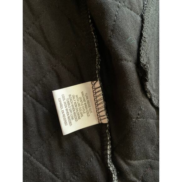Charter Club herringbone textured vest women's size small black gray full zip - Picture 4 of 13